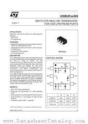 USBUF01W6 datasheet pdf ST Microelectronics