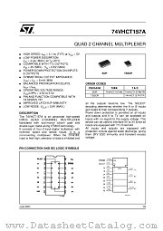 74VHCT157AM datasheet pdf ST Microelectronics
