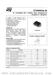STV80NE03L-06 datasheet pdf ST Microelectronics