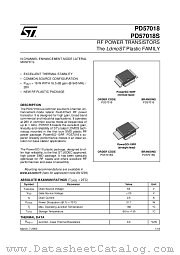 PD57018 datasheet pdf ST Microelectronics