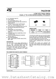 74LCX139M datasheet pdf ST Microelectronics