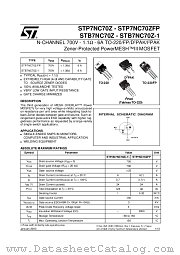 STB7NC70ZT4 datasheet pdf ST Microelectronics
