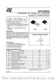 STD17NF03L datasheet pdf ST Microelectronics