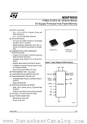 M50FW040 datasheet pdf ST Microelectronics