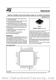 TDA7421N datasheet pdf ST Microelectronics
