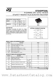 STS4DPFS30L datasheet pdf ST Microelectronics