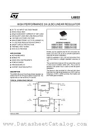 L6932D1.2 datasheet pdf ST Microelectronics