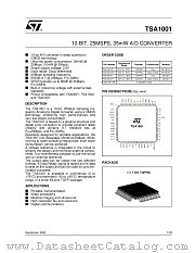 TSA1001IFT datasheet pdf ST Microelectronics