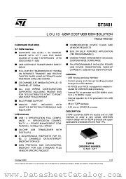 LOUIS datasheet pdf ST Microelectronics
