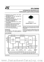 STLC30R80 datasheet pdf ST Microelectronics