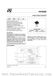 VN750SM datasheet pdf ST Microelectronics