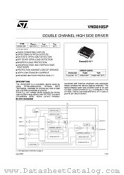 VND810SP13TR datasheet pdf ST Microelectronics