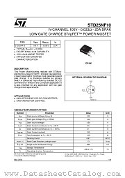 STD25NF10 datasheet pdf ST Microelectronics