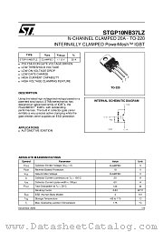 STGP10NB37LZ datasheet pdf ST Microelectronics