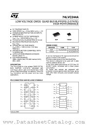 74LVC244ATTR datasheet pdf ST Microelectronics