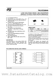 74LVCU04ATTR datasheet pdf ST Microelectronics