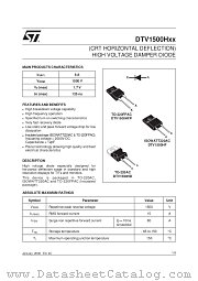 DTV1500HF datasheet pdf ST Microelectronics