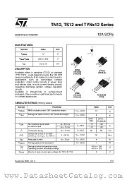 TN1215-1000G datasheet pdf ST Microelectronics