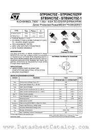 STB5NC70Z datasheet pdf ST Microelectronics