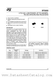 ST3222BTR datasheet pdf ST Microelectronics
