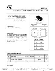 STB7101 datasheet pdf ST Microelectronics
