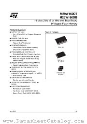 M29W160DT datasheet pdf ST Microelectronics