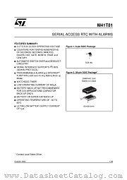 M41T81 datasheet pdf ST Microelectronics