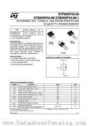 STP80NF55-08 datasheet pdf ST Microelectronics