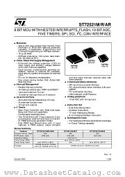 ST72521AR6 datasheet pdf ST Microelectronics