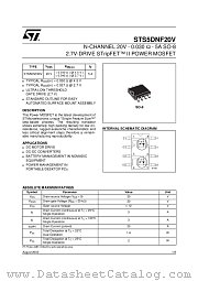 STS5DNF20V datasheet pdf ST Microelectronics