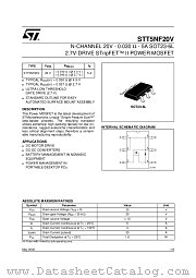 STT5NF20V datasheet pdf ST Microelectronics