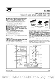 L6235D datasheet pdf ST Microelectronics