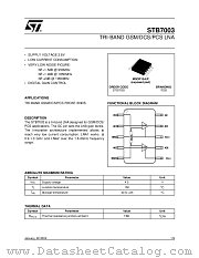STB7003 datasheet pdf ST Microelectronics