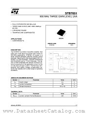 STB7001 datasheet pdf ST Microelectronics
