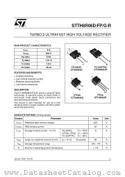 STTH8R06D datasheet pdf ST Microelectronics