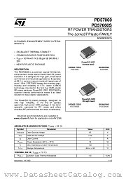 PD57060S datasheet pdf ST Microelectronics