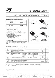 STPS30150CT datasheet pdf ST Microelectronics