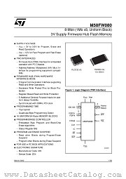 M50FW080 datasheet pdf ST Microelectronics