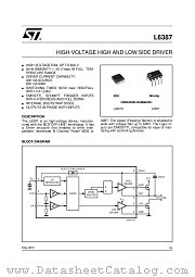 L6387D datasheet pdf ST Microelectronics