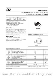 STN3NF06L datasheet pdf ST Microelectronics
