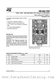 DB-960-70W datasheet pdf ST Microelectronics