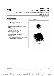 PSD934F2V datasheet pdf ST Microelectronics