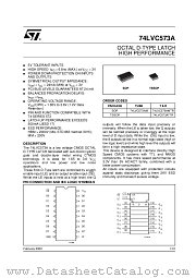 74LVC573AM datasheet pdf ST Microelectronics