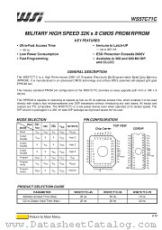 WS57C71C- datasheet pdf ST Microelectronics
