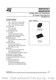 M28W640CT datasheet pdf ST Microelectronics
