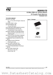 M29W017D datasheet pdf ST Microelectronics