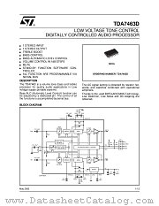 TDA7463D datasheet pdf ST Microelectronics