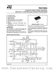 TDA7463A datasheet pdf ST Microelectronics