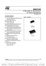 M29F016D datasheet pdf ST Microelectronics