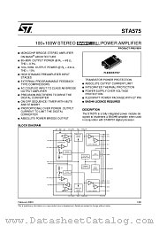 STA575 datasheet pdf ST Microelectronics